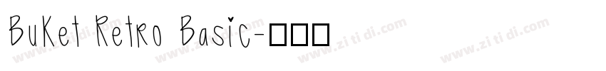 Buket Retro Basic字体转换